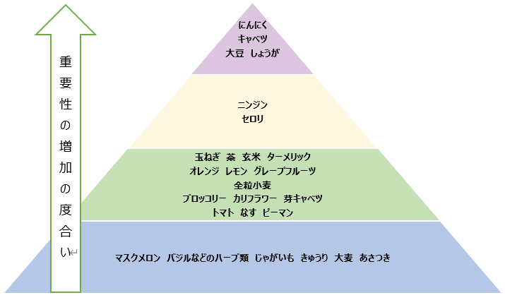 デザイナーフーズピラミッド